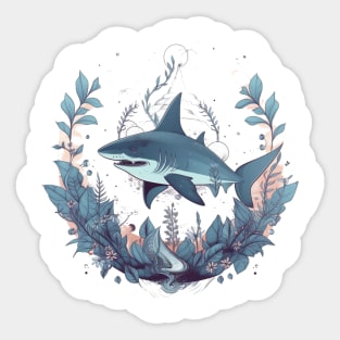 vintage fairycore shark Sticker